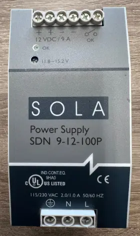9-12-100p Emerson Sdn Sola Power Supply