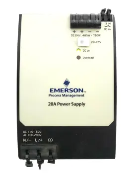 Kj1503x1-bb3 Emerson Deltav Din-rail Power Supply 24vdc 20 Amp Model