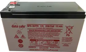 Npx-35tfr Enersys Datasafe 12v 8ah F2 Flame Retardant Sealed Battery