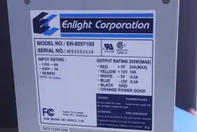 Sku219931 Enlight Corporation En-825710 Power Supply 250 Watt 12v 5 V Dc Tested #2