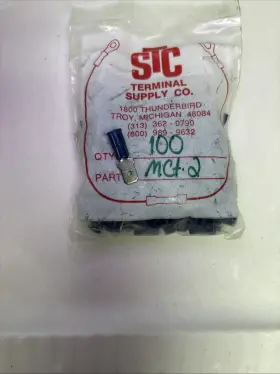 Mct-2 Etc Terminal Supply Quick Disconnects 16-14 100pcs Dark Blue