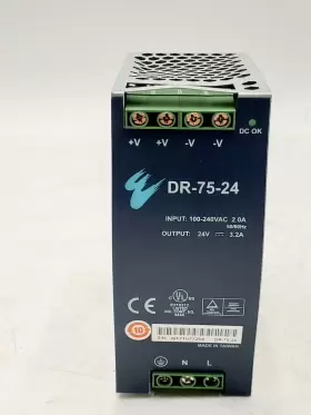 Dr-75-24 Etherwan - 75w Din Rail Power Supply 24v Dc 3.2a
