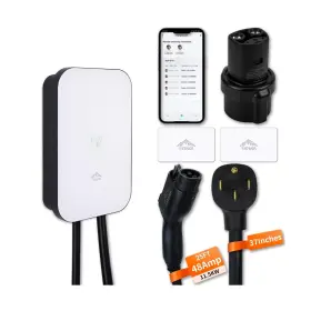 Evchango-us48-002 Evchango Level 2 Ev Charger 48 Amp And 240v Nema 14-50 Plug Metal