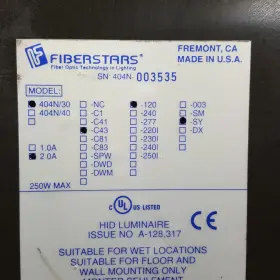 404n Fiberstars 404n/30 C43 Fiber Optic Illuminator No Light Cord Used #2
