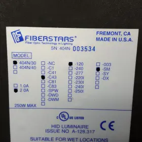 404n Fiberstars 404n/30 C43 Fiber Optic Illuminator No Light Cord Used #3