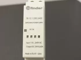 78.12.1.230.2400 Finder Power Supply 110-240vdc In 24vdc 0.63a Out #3