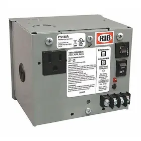 Psh40a Functional Devices-rib Enclosed Power Supply 120v Ac 24v 40va
