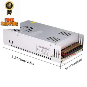 Gesd 755454564928 30a 360w 12v Dc Power Supply Without Clamp Wires White
