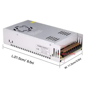 Gesd 768432200107 30a 360w 12v Dc Power Supply Without Clamp Wires White