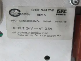 Ghof-n-24-ovp Gfc Power Supply Rev A 3.6a 24vdc 50/60hz Used #3