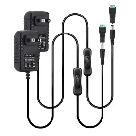 G-0099 Gxilee 12v 1a Power Supply With Switch For Indoor Dc 12 Volt Led Strip Lights Under