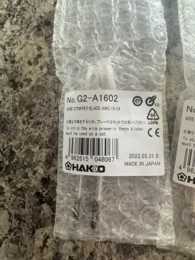G2-a1602 Hakko 1 Set / G2a1602 Brand New Wire Stripper Blades Tips