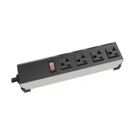 8541544844 Hammond Manufacturing 1589h4g1 20 Amp Power Bar 4 Outlets