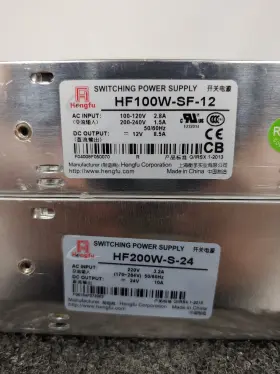 Hf100w-sf-12 Hengfu Lot Of 2 Henfu Switching Power Supply Hf200w-s-24 #3