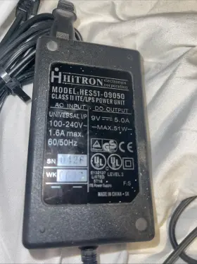 Hes51-09050 Hitron Electronics Ac/dc Class Ii Medical Power Supply Cable Tested Works