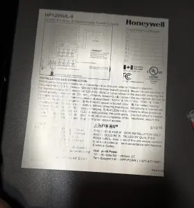 Hp1205ul-8 Honeywell Power Products #3