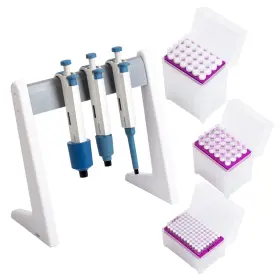 Huwazine 768488409370 3 Micropipette Kit Adjustable Single Channel Pipette 100-1000ul 1000-5000ul