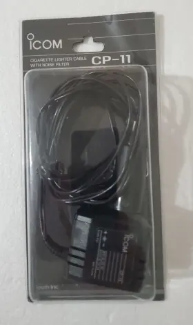 Cp-11 Icom Nos Cig Lighter Cable With Noise Filter - 12v 2a Dc Output