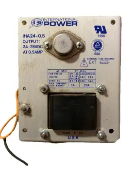 Iha24-0.5 International Power Dc Supply 120/240vac In - 24-28vdc Out