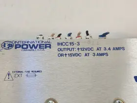 68029-11 International Power Ihcc15-3 Supply 12vdc 3.4a/15vdc 3a Triangle #68029-11