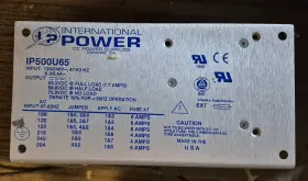 Ip500u656 International Power Linear Supply Ip500u6 100-240vac - 65v/7.7a