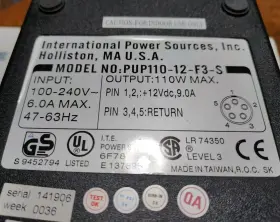 Pup110-12-f3-s International Power Sources Supply Tested #2