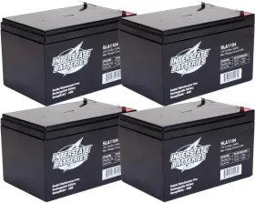 Sla1104c Interstate Batteries 12v 12ah Battery 4-count F2 Terminal Sla Agm Vrla Re
