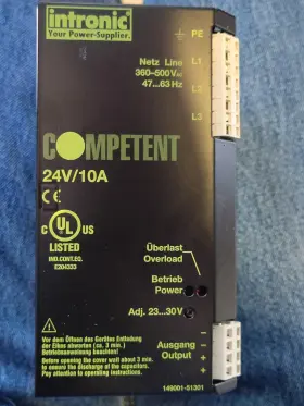 149001-51301 Intronics Intronic Competent 24v 10a Power Supply For Industrial Use