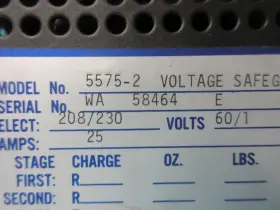 5575-2 Kendro Laboratory Products Voltage Safeguard 208/230 60/1 Hz 25 Amps Power Supply #3