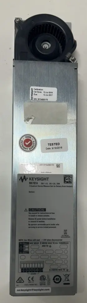 N6781a Keysight 2-quadrant Source/measure Unit For Battery Drain Analysis