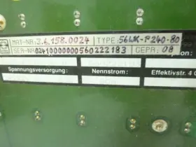 3.6.158.0024 Kollmorgen Seidel 204976 Parts Only Power Supply Type 56wk-p240 #2