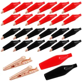 Kyu23013013 Kyuionty 24 Pcs Copper Alligator Clips Insulated Electrical Test Kit
