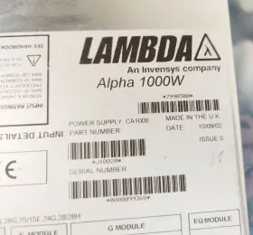 Ca1000 Lambda Alpha 1000w Power Supply 6/24vdc 8/25a Out For Waters Micromass #2