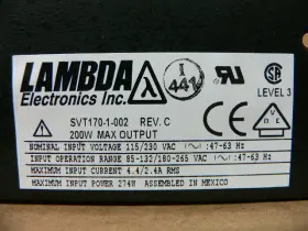 Svt170-1-002 Lambda Electronics Inc Inc. Power Supply #3