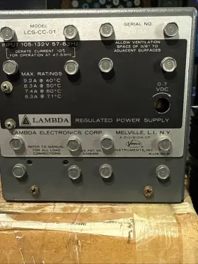 Lcs-cc-01 Lambda Lcs-a-01 Regulated Power Supply 105-132vac 57-63hz 0-7vdc. New Unused
