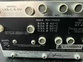 Lxs-d-5-ov Lambda Lcs-d2 5 Vdc 27.5 A / Regulated Power Supply #2