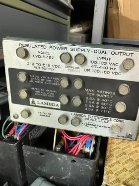 N-lyd5-152a Lambda Lyd-5-152 Dual Output Regulated Power Supply 12 15v 8.5a 130vdc