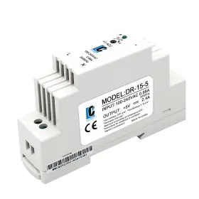 Dr15 Lclctc Dc 5v Din Rail Slim Switching Power Supply 15w 2.4a Input 100-240vac Output 5