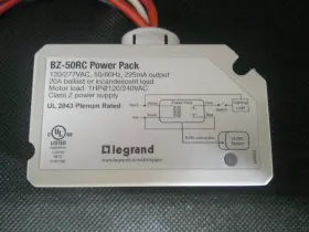Bz-50rc Legrand/watt Stopper / Power Pack 120-277vac 225ma Output Tr 1812