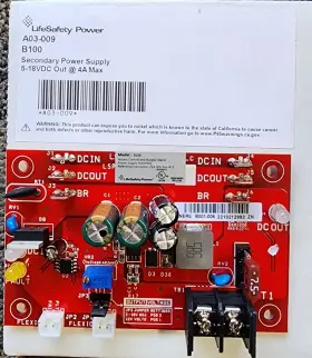 A03-009 Lifesafety B100 Secondary Power Supply