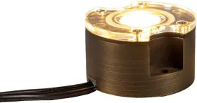 Vhs-6732-8-bbz-zon Lighting 12v 1w 2200k Candlelight Ip67 Watertight 100 Lumen Solid Brass Buddypro Led Puck