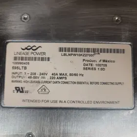 220amps Lineage Power 595ltb Rectifier Unit Output 48-58v #3