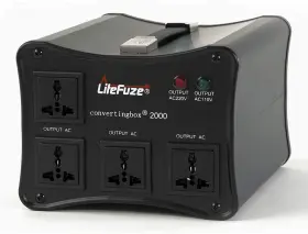 2000w Litefuze 376545867722 Voltage Converter Step-up/down Auto Power Transformer - 110/120v To 220