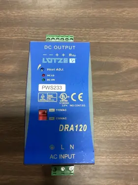 Dra120-24fpb Lotze Power Supply Input 120 V Output 24 Vdc
