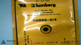 Asbs8-5 Lumberg Automation Asbs8-5/4 Distribution Box 8 Port 4 Pole M23 #141890 #2