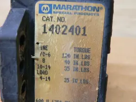1402401 Marathon 175a 600v 2-pole Power Distribution Block #3
