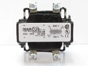 Mtc50-39 Marcus Mtc5039 Transformer 50va 60hz 80c Rise 600v/120v Class B