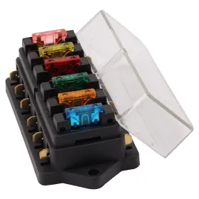 Maso 724873592201 Car Fuse Box 6way Blade Block Holder 12v 24v Truck Marine Circui