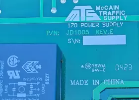 Jd1005 Mccain Traffic Supply Rev-e Model 170 Power Tested Pre-owned #2