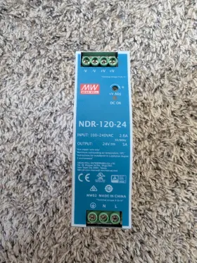 Ndr-120-24 Mean Well 650311544443 Single Output Industrial Power Supply 120w 24v - Din Rail